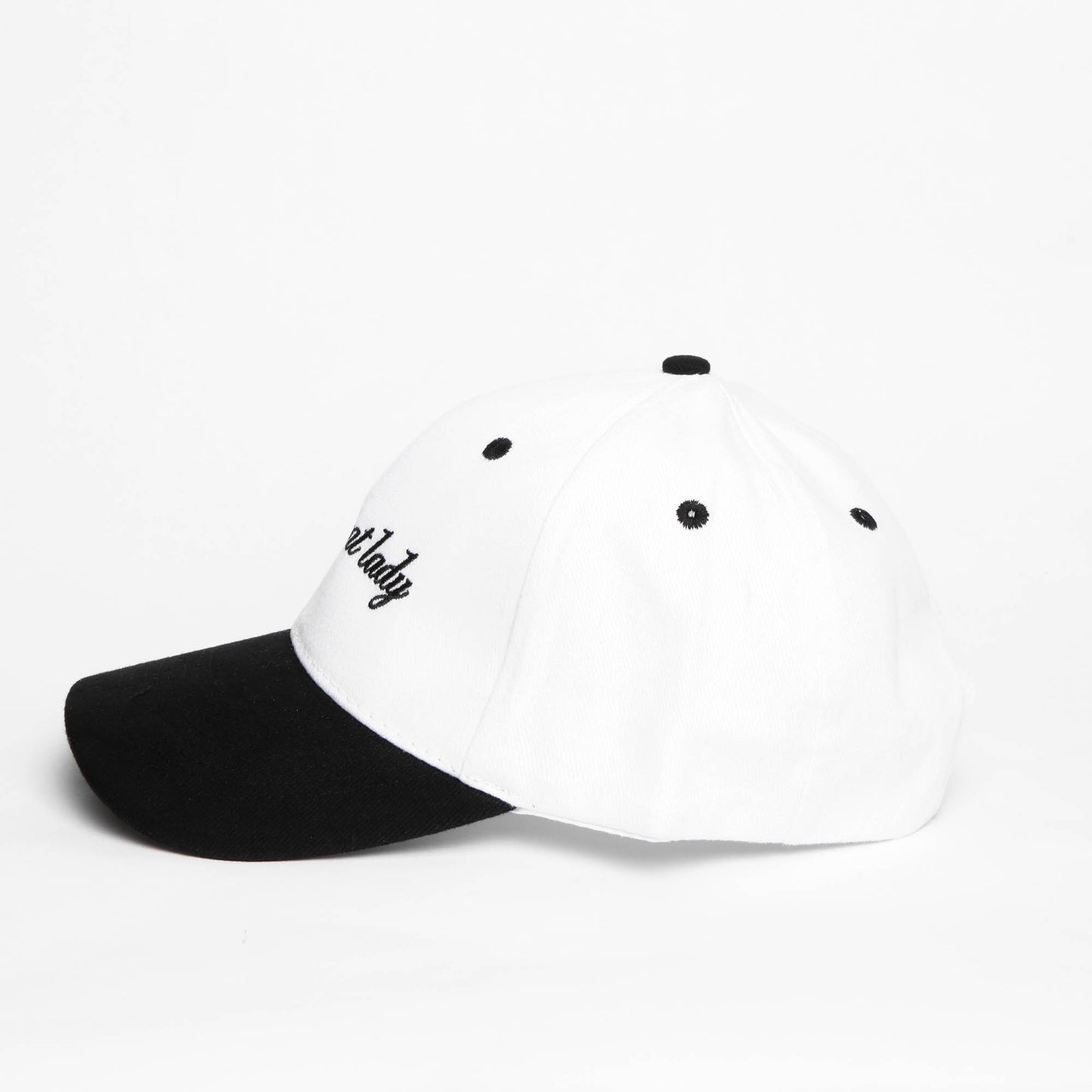 Childless Cat Lady 6-Panel Hat Black/ White